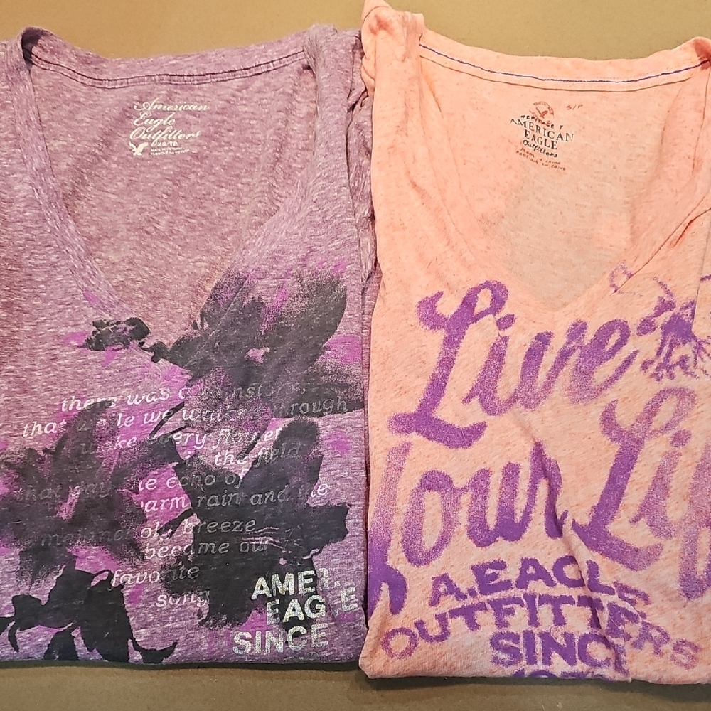 American Eagle Outfitters Kids Tees - Lavender and Peach